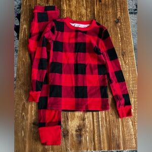 J. Crew Crewcuts Red and Black Plaid Pajama Set